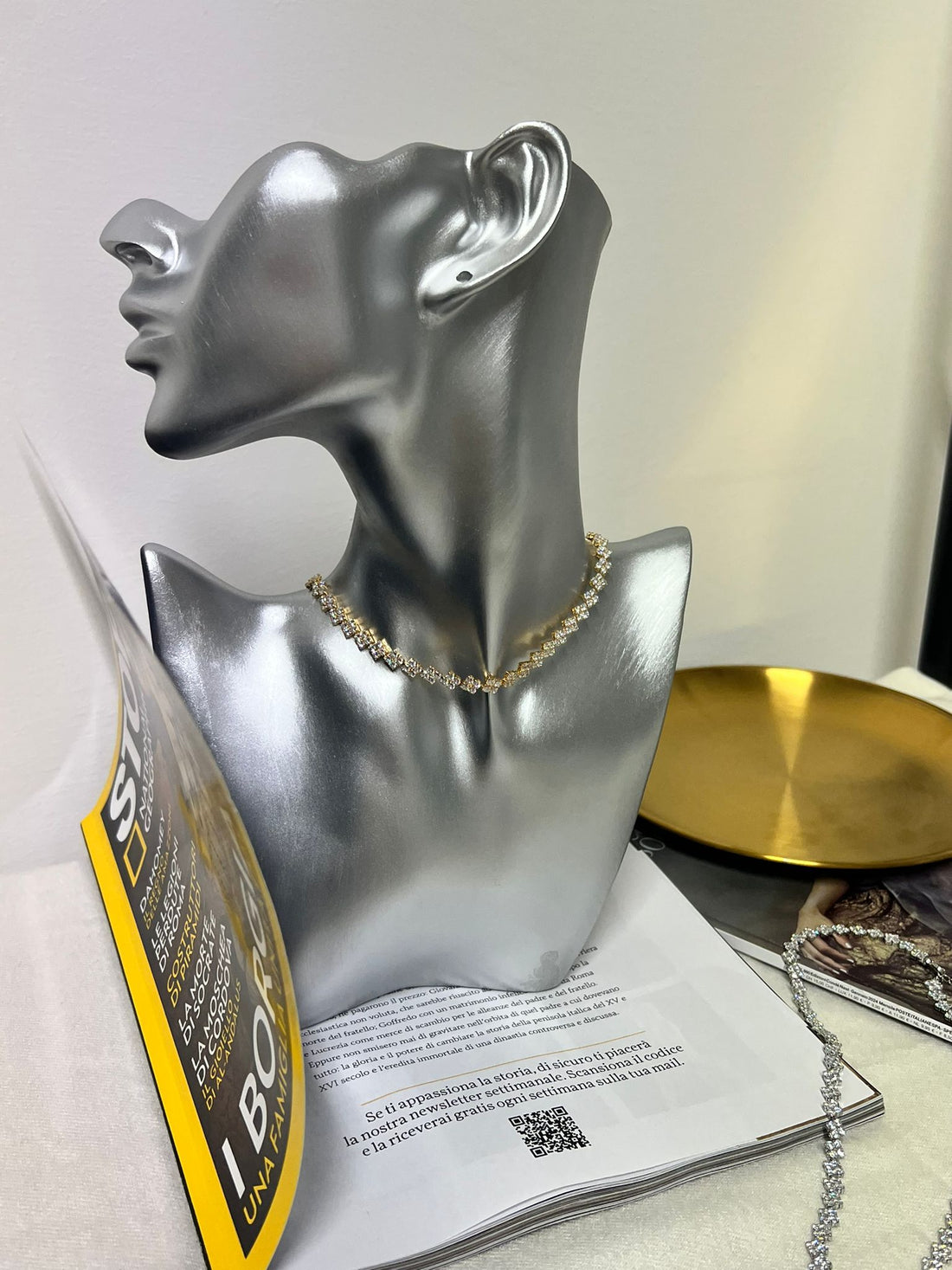 CHOKER DIAMANTI ORO